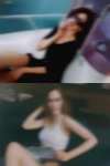 Horny women kisses another