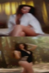 Sexy woman masturbating single