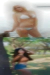 Naked biker party blue thong